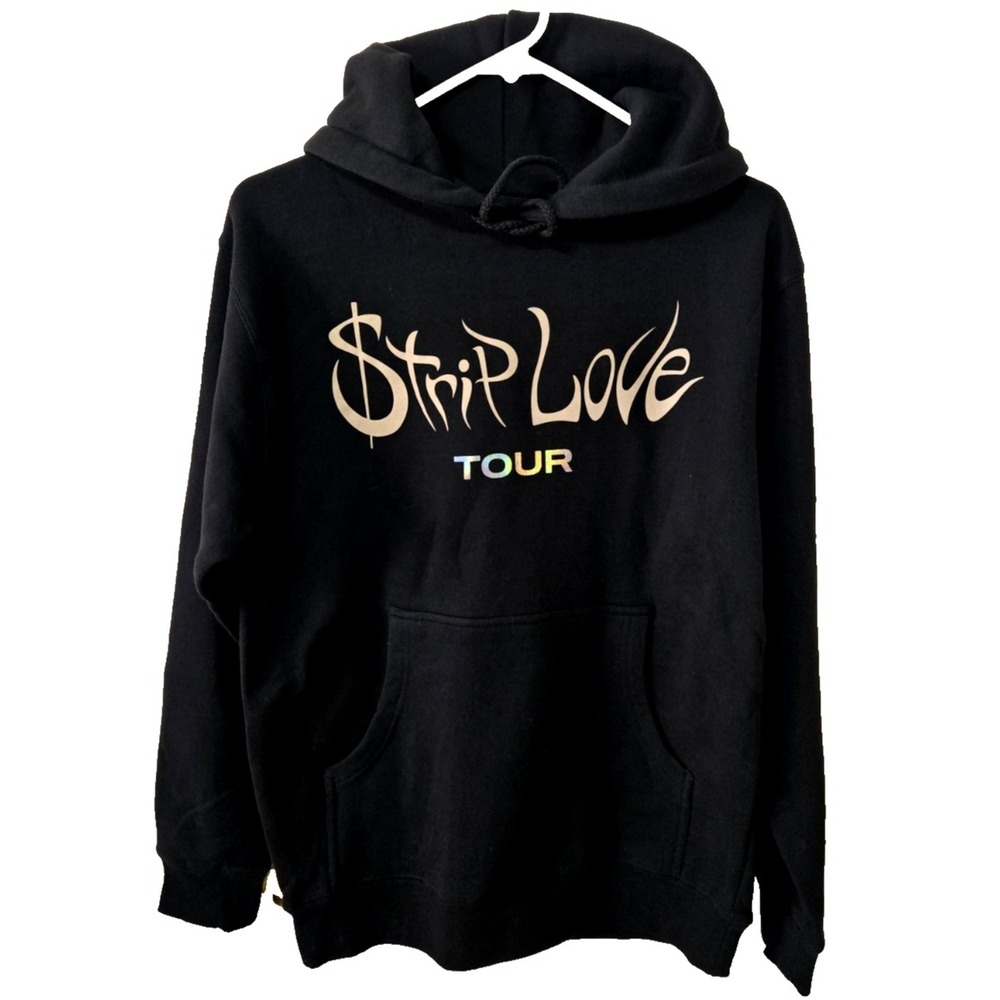Karol G Music Strip Love Tour Fleece Hoodie‎ Unisex XS Black NWOT
